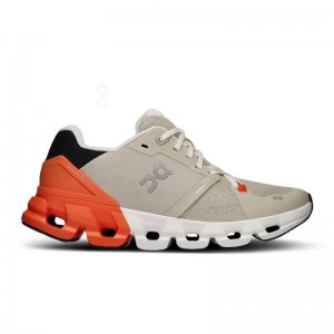 Beige / Orange On Cloudflyer 4 Women's Road Running Shoes | USA_ON8112