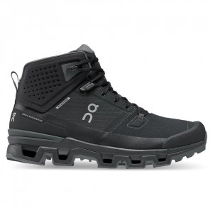 Black On Cloudrock 2 Waterproof Men's Hiking Boots | USA_ON8211