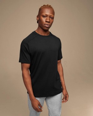 Black On Focus-T Men's T-shirts | USA_ON8614