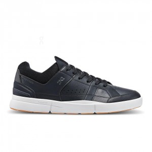 Black On THE ROGER Clubhouse Men's Sneakers | USA_ON9004