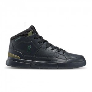 Black On THE ROGER Clubhouse Mid Sensa Men's Sneakers | USA_ON8243