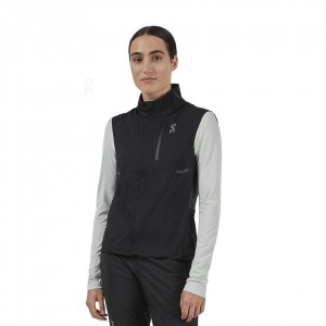 Black On Weather Vest Women's Jackets | USA_ON9111