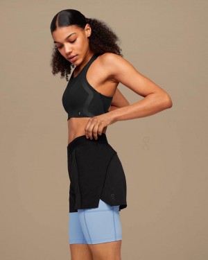 Black / Blue On Active Women's Shorts | USA_ON8681