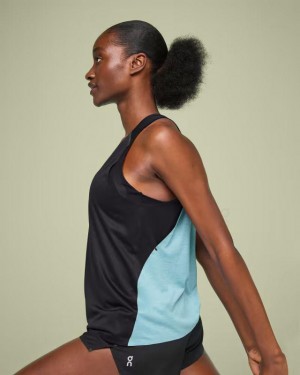 Black / Blue On Tank-T Women's Tank | USA_ON8973