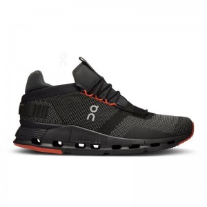 Black / Orange On Cloudnova Men's Sneakers | USA_ON8643