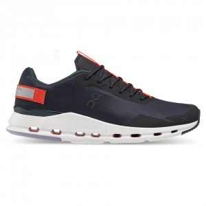 Black / Red On Cloudnova Form Men's Sneakers | USA_ON8655