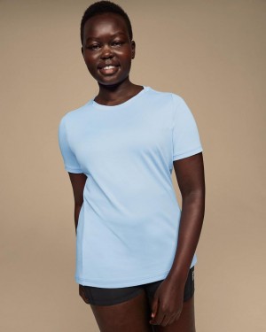 Blue On Focus-T Women's T-shirts | USA_ON8634