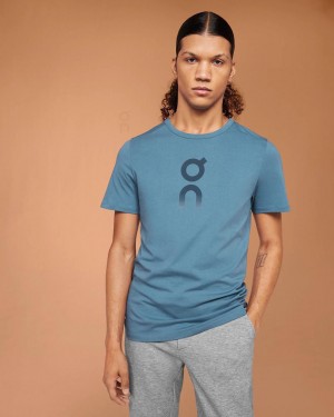 Blue On Graphic-T Men's T-shirts | USA_ON8311