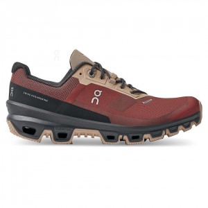 Burgundy On Cloudventure Waterproof Women's Trail Running Shoes | USA_ON8089