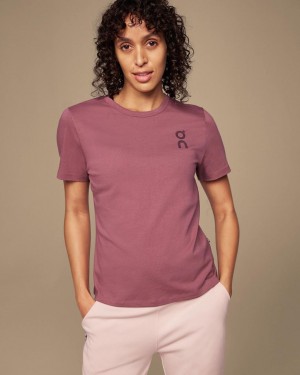 Burgundy On Graphic-T Women's T-shirts | USA_ON8265
