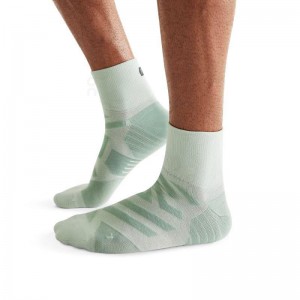 Green On Performance Mid Men's Socks | USA_ON8088