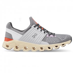 Grey / Beige On Cloudswift Women's Road Running Shoes | USA_ON8456