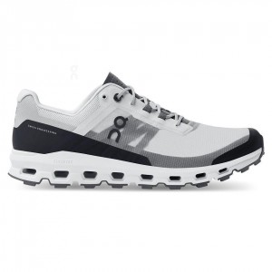 Grey / Black On Cloudvista Men's Trail Running Shoes | USA_ON8758