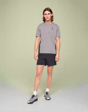 Grey / Black On Performance-T Men's T-shirts | USA_ON8162