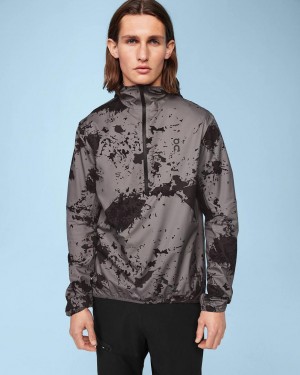 Grey / Black On Waterproof Anorak Men's Jackets | USA_ON8857