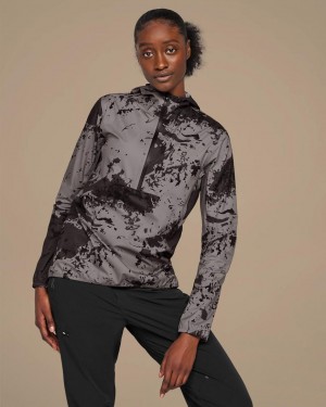 Grey / Black On Waterproof Anorak Women's Jackets | USA_ON8261