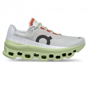 Grey / Green On Cloudmonster Women's Road Running Shoes | USA_ON8092