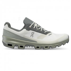 Grey / Olive On Cloudventure Waterproof Men's Trail Running Shoes | USA_ON8929