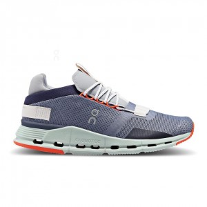 Grey / Purple On Cloudnova Men's Sneakers | USA_ON8474