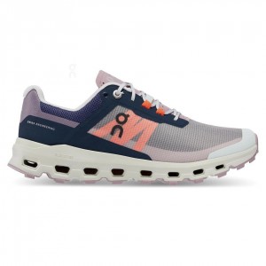 Grey / Purple On Cloudvista Women's Hiking Shoes | USA_ON8803