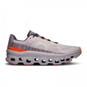 Grey / Red On Cloudmonster Men's Road Running Shoes | USA_ON8567