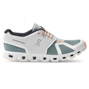 Grey / Turquoise On Cloud 5 Push Women's Sneakers | USA_ON8401