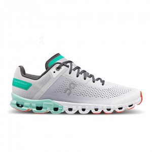 Grey / Turquoise On Cloudflow Women's Road Running Shoes | USA_ON1172