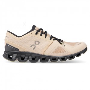 Khaki On Cloud X 3 Women's Road Running Shoes | USA_ON8619