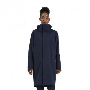 Navy On Parka Women's Jackets | USA_ON8970