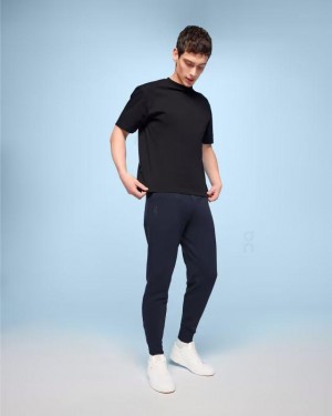 Navy On Sweat Men's Pants | USA_ON8671