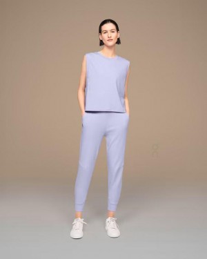 Purple On Focus Crop Women's Tank | USA_ON8213