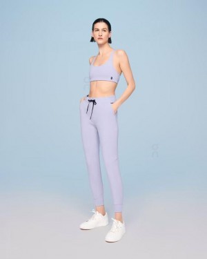 Purple On Sweat Women's Pants | USA_ON8917