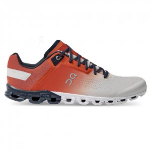 Red / White On Cloudflow Men's Road Running Shoes | USA_ON8125