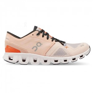 Rose On Cloud X 3 Women's Road Running Shoes | USA_ON8596