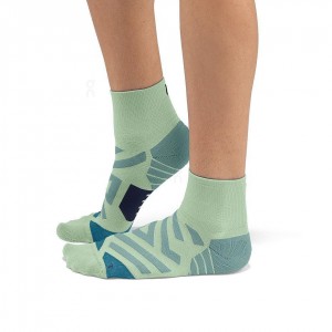 Turquoise On Performance Mid Men's Socks | USA_ON8689