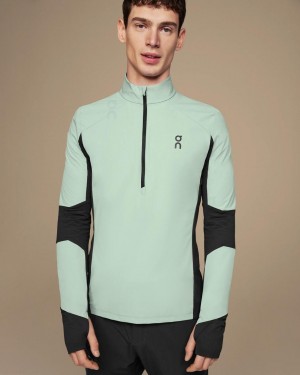 Turquoise On Trail Breaker Men's T-shirts | USA_ON8237