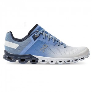 White / Blue On Cloudflow Women's Road Running Shoes | USA_ON8458