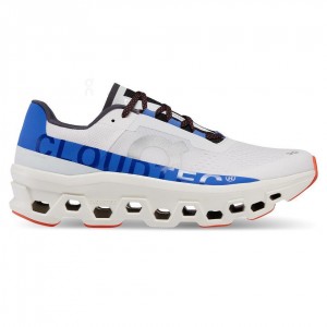 White / Blue On Cloudmonster Men's Road Running Shoes | USA_ON9159