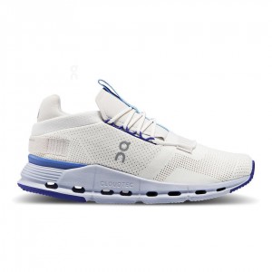 White / Blue On Cloudnova Women's Sneakers | USA_ON8767