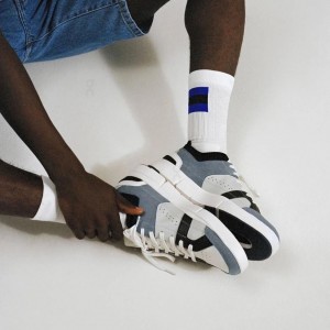 White / Blue On Tennis Men's Socks | USA_ON8731