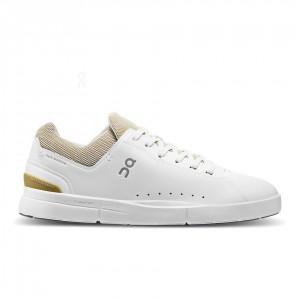 White / Gold On THE ROGER Advantage Men's Sneakers | USA_ON8488
