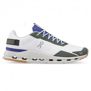 White / Green On Cloudnova Form Men's Sneakers | USA_ON9028