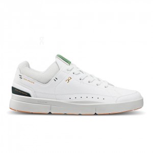 White / Green On THE ROGER Centre Court Men's Sneakers | USA_ON8348