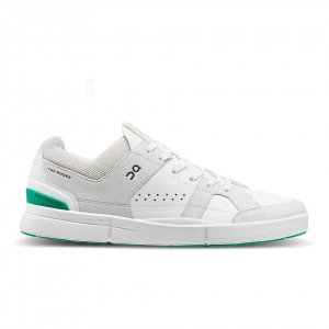 White / Green On THE ROGER Clubhouse Men's Sneakers | USA_ON9094