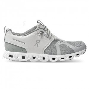 White / Grey On Cloud 5 Terry Women's Sneakers | USA_ON8482