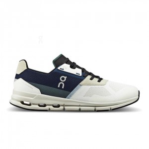 White / Navy On Cloudrift Men's Sneakers | USA_ON8287