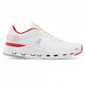 White / Red On Cloudnova Form Women's Sneakers | USA_ON8813