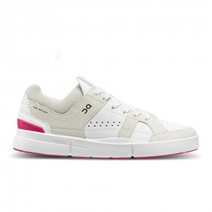 White / Red On THE ROGER Clubhouse Women's Sneakers | USA_ON8852