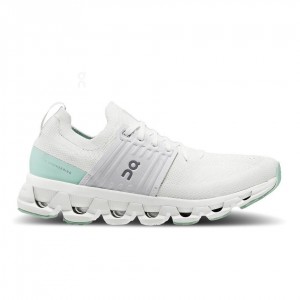 White / Turquoise On Cloudswift 3 Women's Road Running Shoes | USA_ON8297