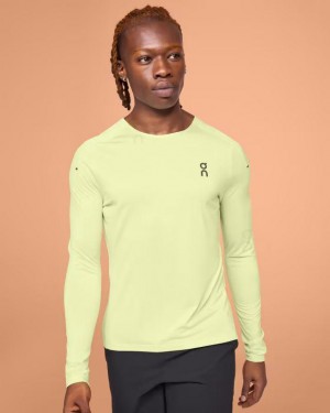 Yellow On Performance Long-T Men's T-shirts | USA_ON9081